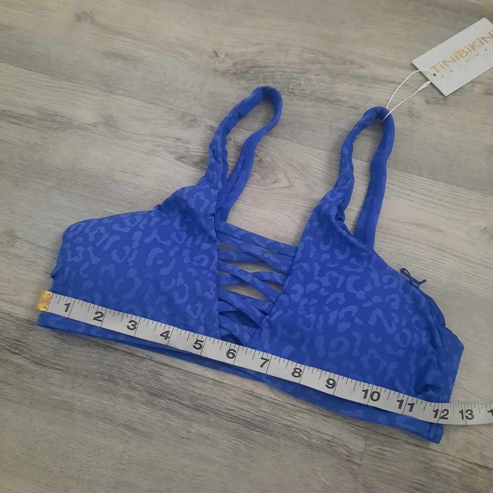 Blue Animal Print Bikini - Picture 5 of 9